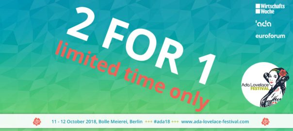2 for 1 tickets ada lovelace festival